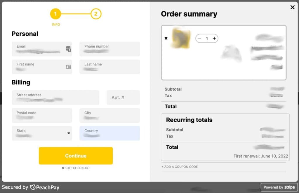 12-steps-to-creating-a-Shopify-level-WooCommerce-experience-checkout-after-with-peachpay