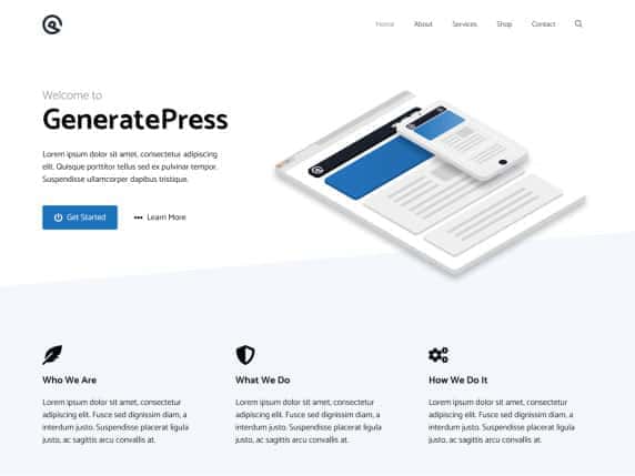 how-to-speed-up-your-wordpress-website-generatepress-screenshot