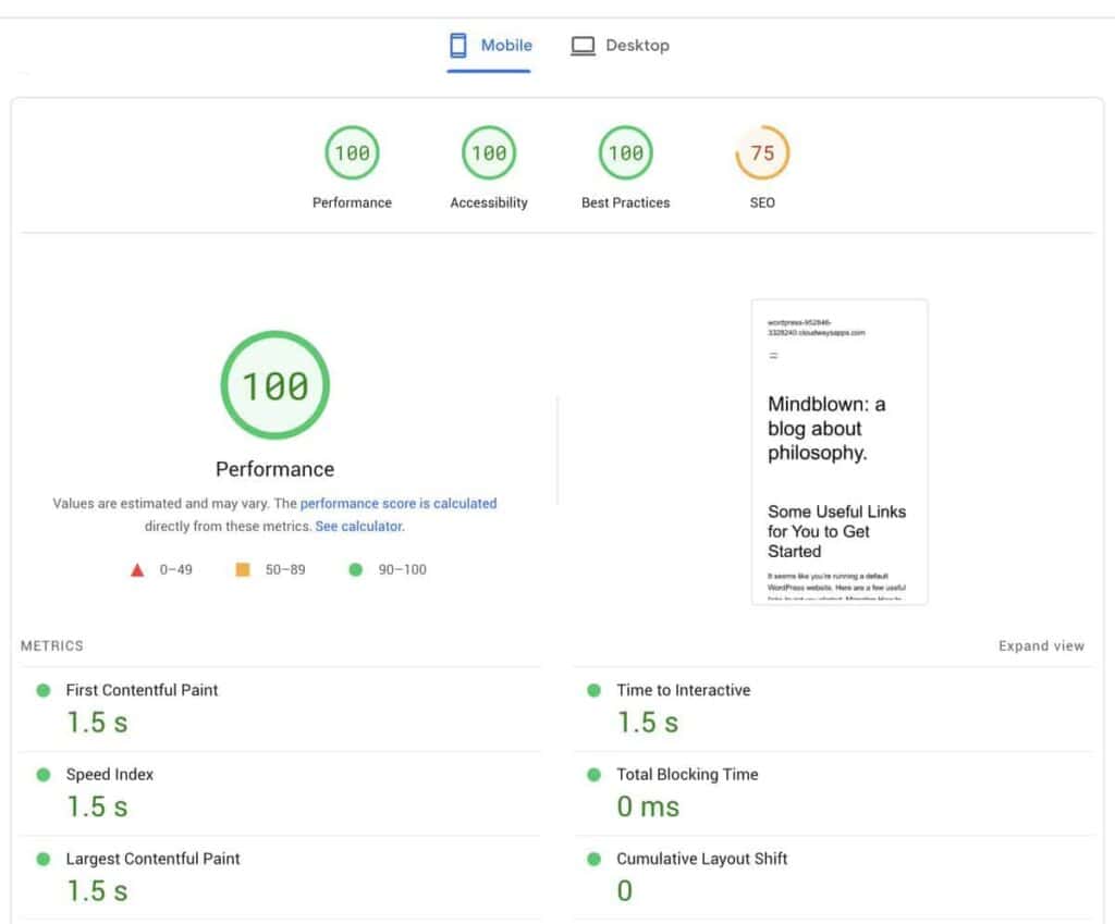 wordpress-vanilla-performance