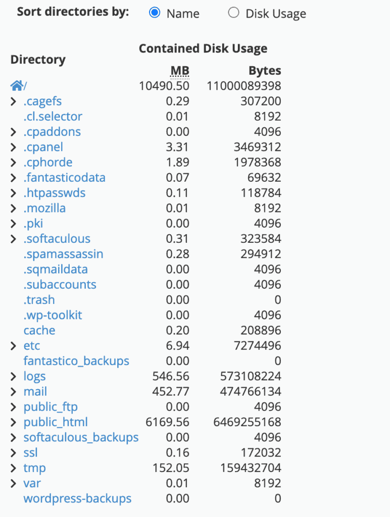 cPanel-disk-usage-screen