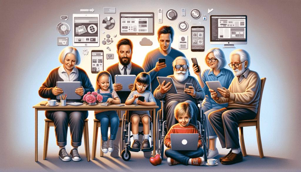Design a Website for Different Generations - illustration
