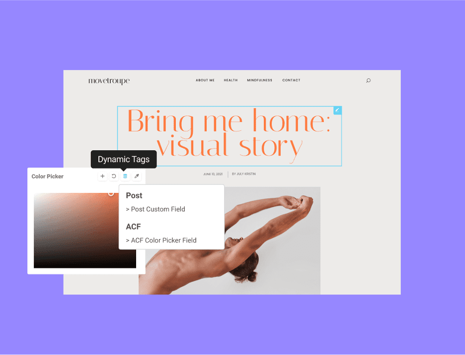 elementor theme builder and customization options screenshot