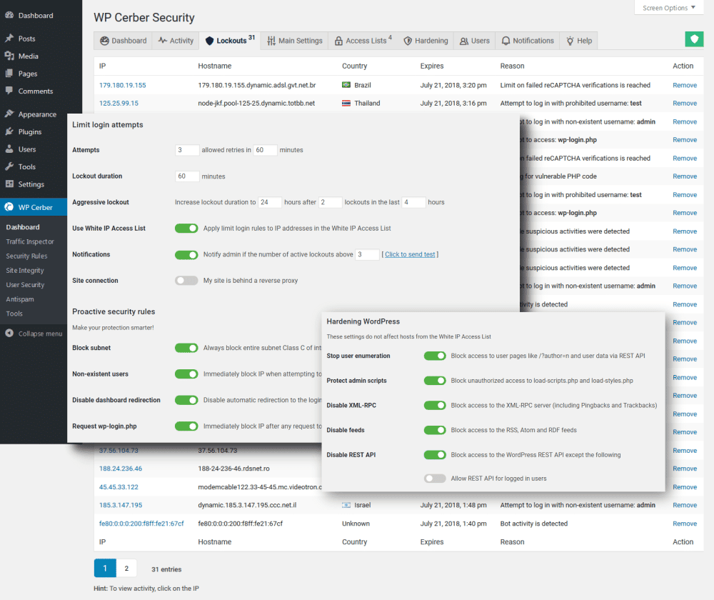 main-secure-wordpress-cerber-screenshot-how-to-secure-a-wordpress-website