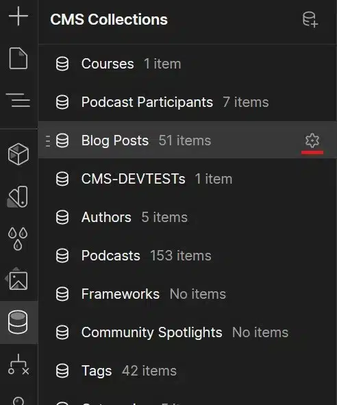 Page settings in the Webflow Designer