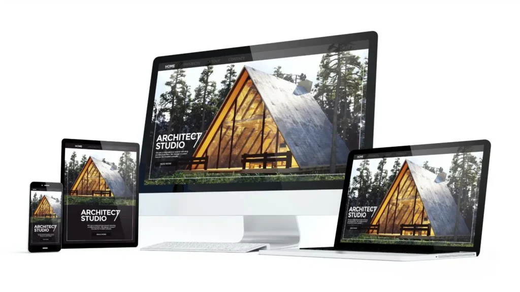 website mockup screenshots - grids in web design
