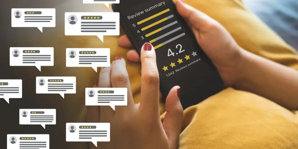 Social Proof in Web Design - user reviews