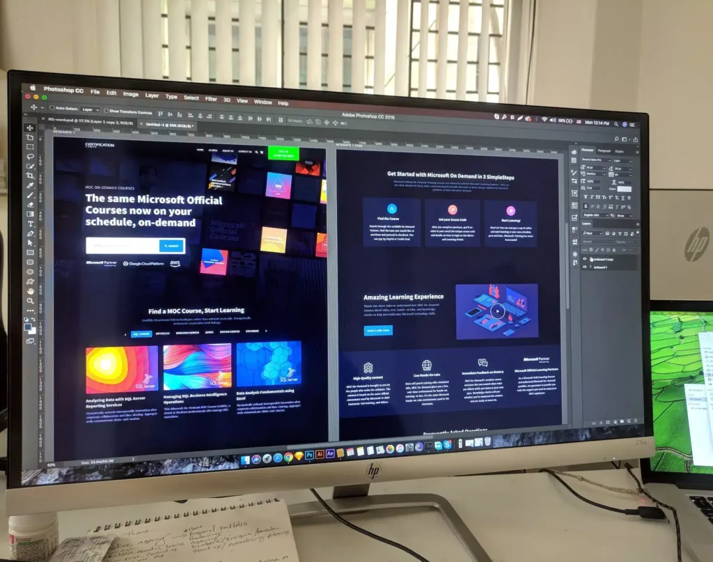 Dark Mode in Web Design - design process
