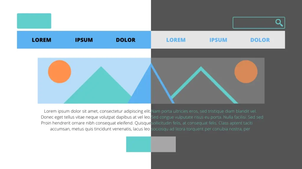 Dark Mode in Web Design - switch