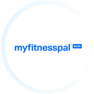 Logo of MyFitnessPal featuring the text "myfitnesspal" in lowercase blue letters on a white background, accompanied by a small blue silhouette of a person leaping to the right, reminiscent of sleek designs found on Clio websites. - 极速168体彩赛车号码历史结果预测-一分钟查询全历史记录查询-极速汽车168官网记录