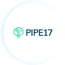 A logo features a green, geometric box icon alongside the text "PIPE17" in blue, set against a white circular background, reminiscent of minimalist design found on modern Clio websites. - 极速168体彩赛车号码历史结果预测-一分钟查询全历史记录查询-极速汽车168官网记录